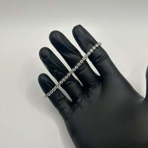 Gold Tone Cubic Zirconia Bolo Tennis Bracelet with Adjustable Slider Clasp